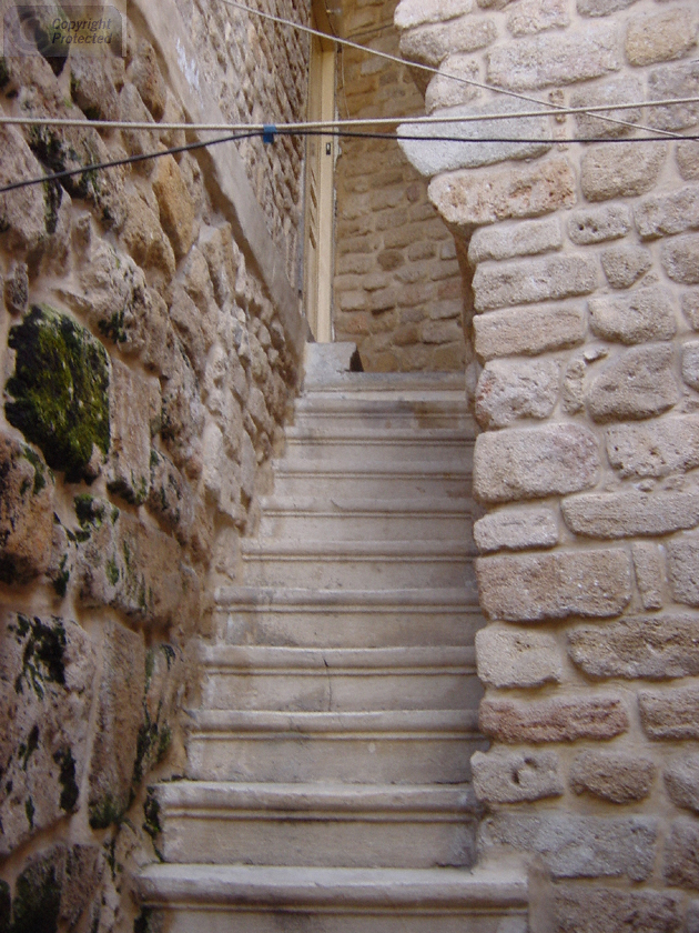 Stairs up to Door in Saida